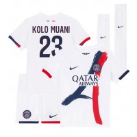 Dres Paris Saint-Germain Randal Kolo Muani #23 Preč pre deti 2024-25 Krátky Rukáv (+ trenírky)